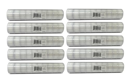 1" x 520" Teflon Tape – 100PC (10 Rolls per Case) | Bulk PTFE Thread Seal Tape for Plumbers, Pipe Fittings & Water Systems | White Virgin PTFE Pipe Thread Tape