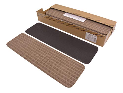 Stair Treads Collection Indoor Skid Slip Resistant Carpet Stair Tread Treads (Beige, Set of 7 (7 in x 24 in)) - color: Beige, size: 7 Pcs - 7"x24"