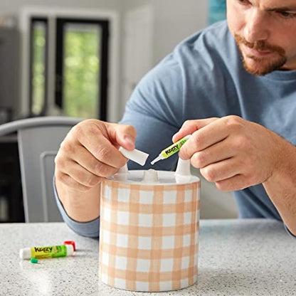 Krazy Glue KG58548R All-Purpose 0.07 Oz Super Glue Tube 2 Pack; Great for Everyday Household Repairs; Forms an Extra-Strong Bond on Wood, Rubber, Glass, Metal, Plastic and Ceramic 12 Pack - size: 12 Count