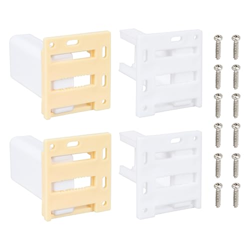H305 Drawer Slide Socket Set Cabinet Hardware for 1" RV Drawer Slides Channel (2 Set H305 RV Drawer Slide Socket) - color: 2 Set H305 RV Drawer Slide Socket
