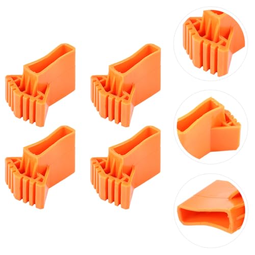 4pcs Ladder Foot Mats Non-Slip Rubber Covers Anti-Skid Ladder Feet Pads for Stability and Protection Heavy-Duty Set for Indoor and Outdoor Use