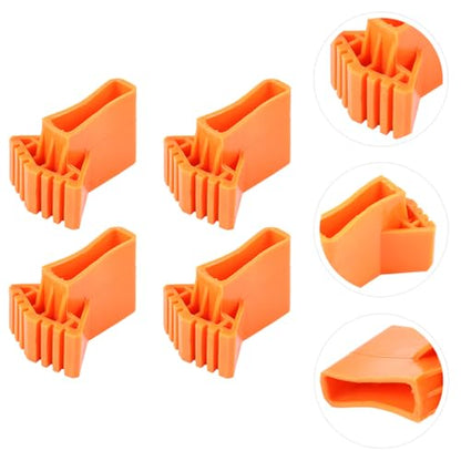 4pcs Ladder Foot Mats Non-Slip Rubber Covers Anti-Skid Ladder Feet Pads for Stability and Protection Heavy-Duty Set for Indoor and Outdoor Use
