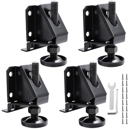 DkOvn 4/8/16 Pack Heavy Duty Leg Leveler, 2-inch Adjustable Height, for Furniture, Table, Cabinets - size: 4 Pack
