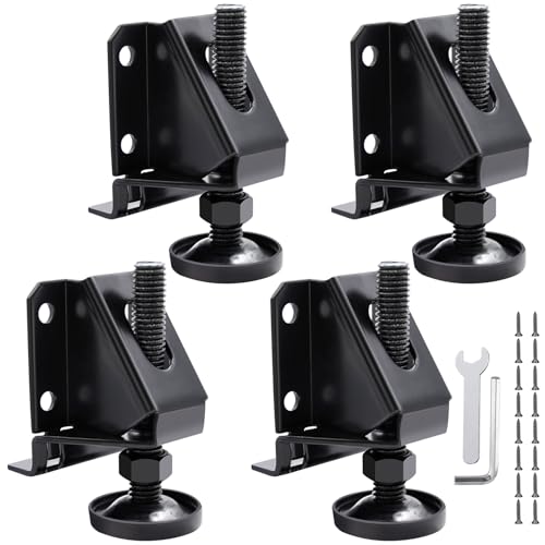 DkOvn 4/8/16 Pack Heavy Duty Leg Leveler, 2-inch Adjustable Height, for Furniture, Table, Cabinets - size: 4 Pack