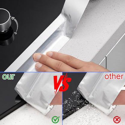 Aluminum Foil Tape Heavy Duty 2 Inch x 99Ft (3.9 Mil), High Temperature HVAC Silver Duct Tape Insulation Adhesive for Metal Repair, Ductwork, Dryer Vent, Patching Hot & Cold Air Ducts