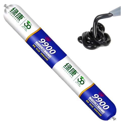 9900 Sealant Waterproof, Silicon Waterproof Sealant, Permanent Solution for Roof & Wall Cracks, Outdoor Water Proof Exterior Sealants Heat Resistant, Tear and Stretch Resistance (Black,1Pc) - color: Black, size: 1Pc