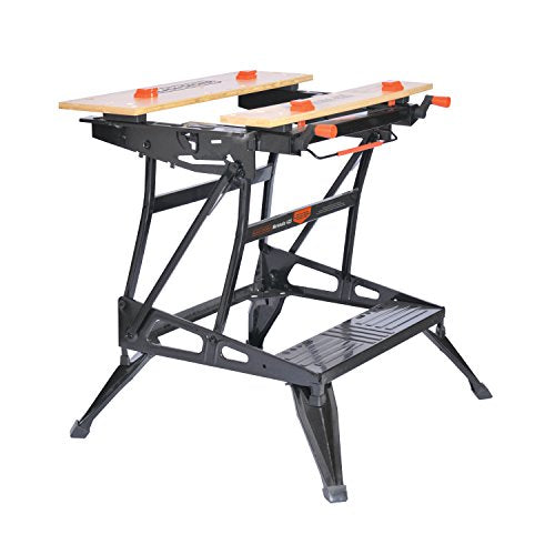 BLACK+DECKER Portable Workbench, Project Center and Vise with IRWIN QUICK-GRIP Clamps, One-Handed, Mini Bar, 6-Inch, 4-Pack (WM425-A & 1964758) - style: w/ 4pk Clamps
