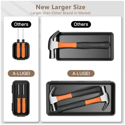 A-LUGEI【𝟱𝟴𝗣𝗰𝘀】【5 Size】 Tool Box Organizer Tray Divider Set, 【Black】 Desk Drawer Organizer, Garage Organization and Storage Toolbox Accessories Rolling Tool Chest Cart Cabinet WorkBench Small Part - size: 58pcs-5 Size