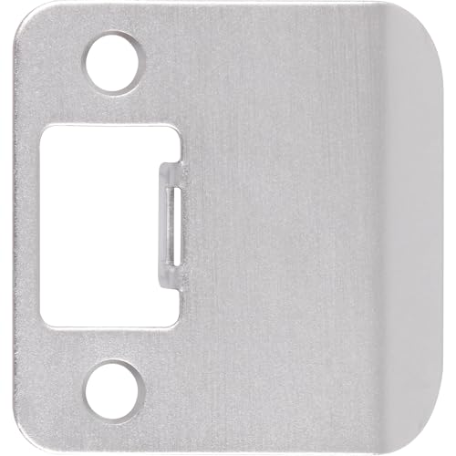 Round Corner Extended Lip Strike, 2-1/4" x 1-3/4", (2-1/4" Overall Length), Satin Chrome by Stone Harbor Hardware - color: Satin Chrome