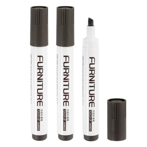 uxcell Furniture Markers Touch Up, 3pcs Furniture Repair Kit Wood Filler Sticks Wood Markers for Scratches Wooden Floor Table Cabinet Laminate Frames, Chestnut - color: Chestnut