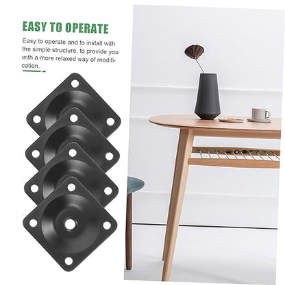 1set Table Leg Connector Flat Mounting Plates for Furniture Repair Heavy-Duty Brackets for to Tables Chairs Sofas More