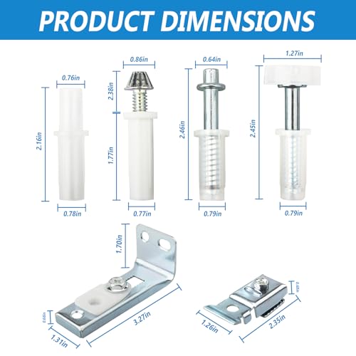 N 7534 Bifold Door Hardware Repair Kit, Door Repair Kit for 1" to 1-3/8" Thick Doors Up to 50 Lbs. Includes Top and Bottom Brackets, Top and Bottom Pivots and Guide Wheel (2 Set) - size: 2 Set