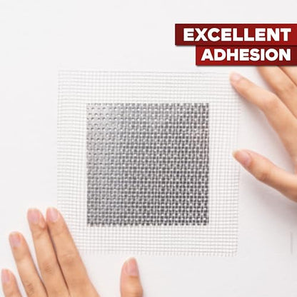 XFasten Drywall Repair Kit 12-Pack 4/6/8 Inch Aluminum Dry Wall Repair Patch Kit, Wall Patch Kit for Holes Drywall, Sheetrock Repair Kit, Ceiling Mesh Self-Adhesive Drywall Hole Repair Kit