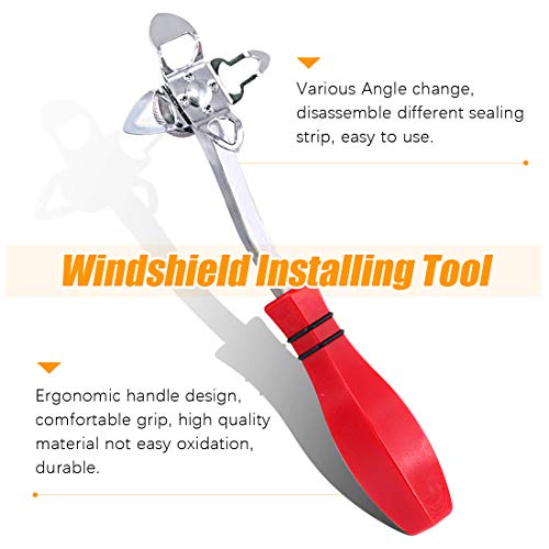 12 Piece Windshield Installation Tools kit, 10 Piece Stick Setting Tool, 1 Piece Offset Windshield Installing Tool, 1 Piece Cotter Pin Puller for Installing Windshield Gaskets, Trim and Strips