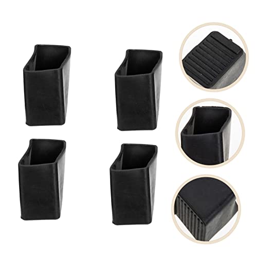 4pcs Non-Skid Ladder Foot Mats Ladder Feet Protector Pads for Step Design for Floor Easy Installation for Tile and Carpet