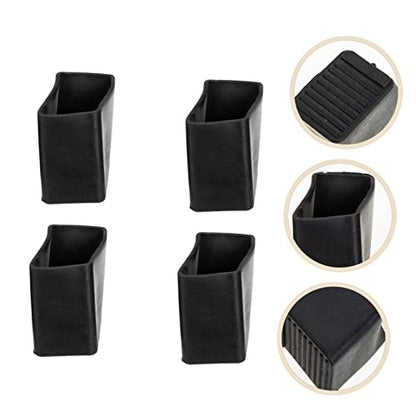 4pcs Non-Skid Ladder Foot Mats Ladder Feet Protector Pads for Step Design for Floor Easy Installation for Tile and Carpet