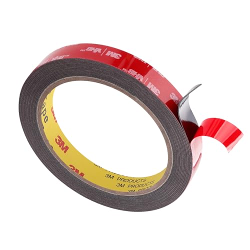 Double Sided Tape 0.55" x 15.4Ft Heavy Duty Mounting Tape Made of 3M Strong Adhesive Waterproof Foam Tape for Automotive Interior Exterior Use and Home Office Deco Use - size: 0.55" x 15.4Ft