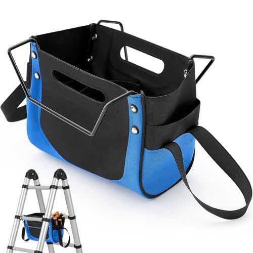 Aliceset Ladder Tool Holder Giant Ladders Pouch Upgrade Cargo Elastic Storage Bag Heavy Duty Bag Organizer Accessories for Tool Organizer & Storage - color: Blue