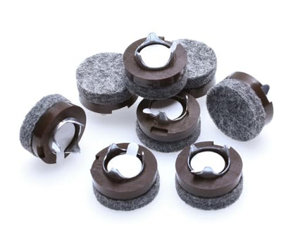 GorillaFelt CB240 Chair Leg Floor Protectors/Felt Glides (Set of 8) Tap On Felt Furniture Pads Guaranteed to Stay On, 3/4 Inch Round Sliders - size: 3/4 Inch 8 Pack