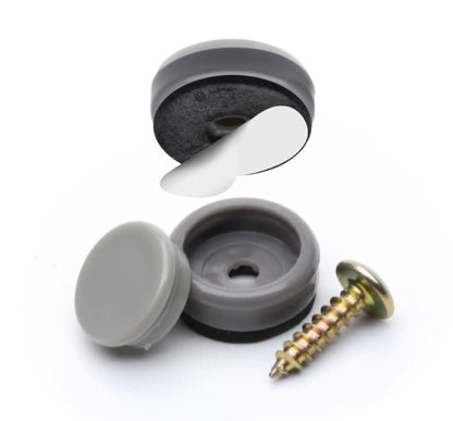 GorillaGlides CB193 3/4 Inch Chair Glides/Furniture Feet Floor Protectors (Set of 16 Sliders) Self-Adhesive Screw-On Glides for Sliding on Hard Surface Flooring and Low-Pile Carpet, Round - size: 3/4 Inch - 16 Pack