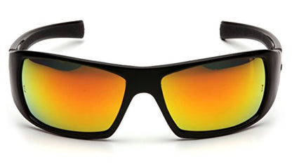 Pyramex Goliath Safety Eyewear Black Frame Clear Anti Fog Lens - color: Black Frame/Ice Orange Lens