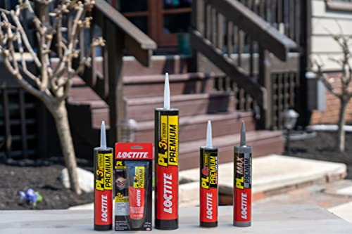 Loctite PL Premium Polyurethane Construction Adhesive, 4 fl oz Squeeze Tube, 1 Pack - Versatile Construction Glue for Wood, Concrete, Stone, Metal & More - size: 1 Pack