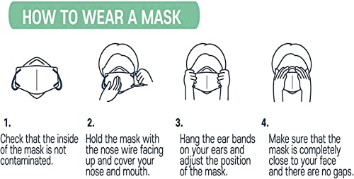 akgk KN95 Face Masks 50 Pack, 5-Ply Disposable Navy Blue Face Mask Against PM 2.5 Smoke and Dust - color: Z-50 Pack-navy Blue
