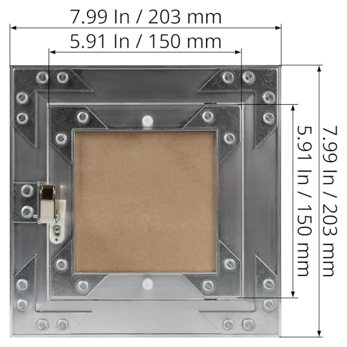 6" x 6" Waterproof Drywall Access Panel, Tileable and Paintable Ceiling and Wall Access Panel for Drywall, Wire Cover for Wall Covering Panels, Push to Open, Flush-Mount Wall Hole Cover - size: 6x6 Inch