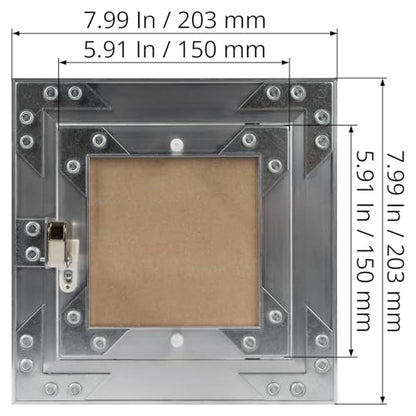 6" x 6" Waterproof Drywall Access Panel, Tileable and Paintable Ceiling and Wall Access Panel for Drywall, Wire Cover for Wall Covering Panels, Push to Open, Flush-Mount Wall Hole Cover - size: 6x6 Inch