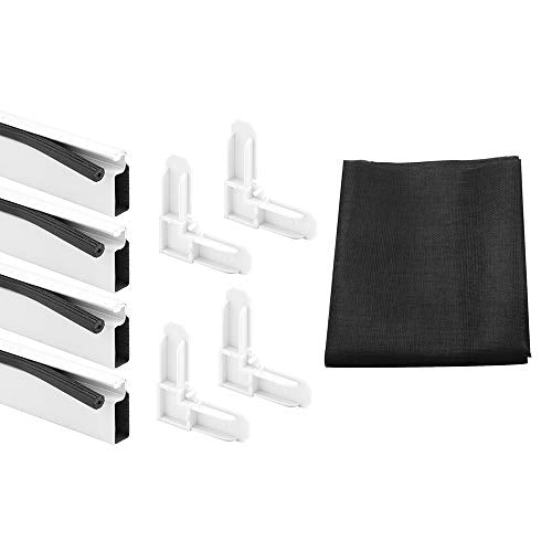 Prime-Line MP8241 Screen Frame Kit, 7/16 In. x 3/4 In. x 36 In. x 36 In., Aluminum, White (Single Pack)