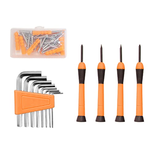 CARTMAN Home Tool Set Kit, Basic Household Hand Tools with Storage Case Light Orange - color: Light Orange
