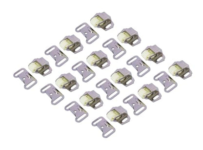 QCAA Cabinet Furniture Closet Door Catch Latch Roller Wheel Spring, Nickel Plated, Made in Taiwan, 12 Pack - color: Shape B-Nickel, size: 12 Pack
