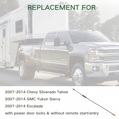 25.8" Door Latch Cable Kit for 2007-2014 Chevy Tahoe Silverado Yukon Sierra Escalade, Driver/Passenger Side Front Inside Door Handle Latch Release Cable for Power Door Locks-Replace 924-481 22862028