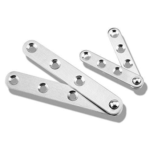 4 Piece Stainless Steel 360 Degree Rotating Concealed Hinges, Door Pivot Hinges Stainless Steel Drawer Window Door Fittings for Door Cabinets Cabinet (Large) - size: Large
