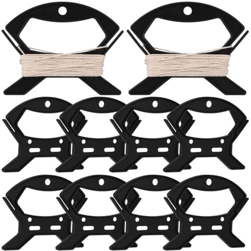 DOITOOL Wire Storage Winder 10 Pack Cord Organizer Wrap for Cable Management Small Electrical Cord Reel Holder Extension Storage Solution - size: 12.00X9.10X0.75CM