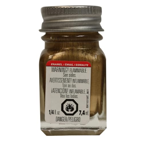Testors Null 1144TT Enamel Paint, 1/4 oz Glass Bottle, Gold - color: Gold, size: 0.25 Fl Oz (Pack of 1)