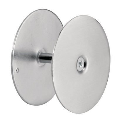 Prime-Line U 10446 Steel Door Hole Cover Plate, Satin Nickel (Single Pack) - color: Satin Nickel