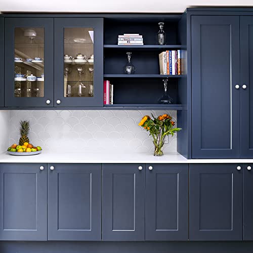 Ravinte 25 Pack Drawer Pulls 1-1/4 Inch Kitchen Cabinet Knobs Brushed Nickel Round Dresser Drawer Knobs Solid Dresser Knobs Drawer Knobs Simple Cabinet Hardware for Cupboard Drawer Pulls - color: Brushed Nickel