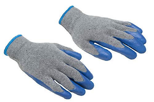 G & F Products Tools Work Gloves Garden Gloves - color: Ocean Blue, size: Large (Pack of 120)