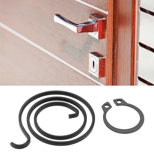 20pcs Door Handle Spring Repair Kit 2.5 Turn Coil 2mm Thick 27.5mm Diameter Coils 1mm Circlip DIY Door Handle Kit Black Coating, HP934W