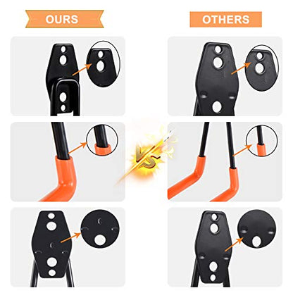 AOBEN Garage Hooks Heavy Duty, Steel Garage Storage Hooks, Utility Tool Hangers and Broom and Mop Holder Wall Mounted for Organizing Cleaning Tools, Mops, Garden Tools (S, 10 Pack) - size: S Hooks, 10 Pack