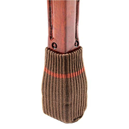 TEKEFT 4 pcs Knitting Wool Furniture Socks Chair Leg Socks Furniture Sliders That Protect Hardwood Floors from Scratches （New Brown） XL