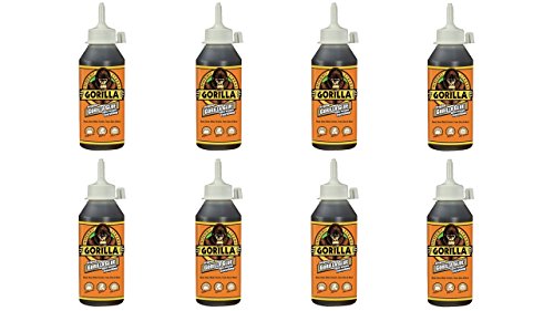 Gorilla Original Gorilla Glue, Brown, Waterproof Polyurethane Glue, 8 Ounce - Expands Into Materials, All Purpose (Pack of 8) - size: 8 Ounce (Pack of 8)