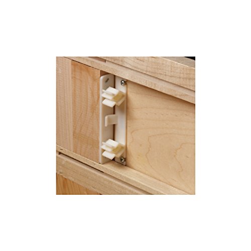 False Front Clips for Kitchen Cabinets or Sink Drawers for 4-1/4" Opening - Kit Includes 2 Male and 2 Female Connectors w/ 8 Screws & Installation Instructions - size: 1 Set