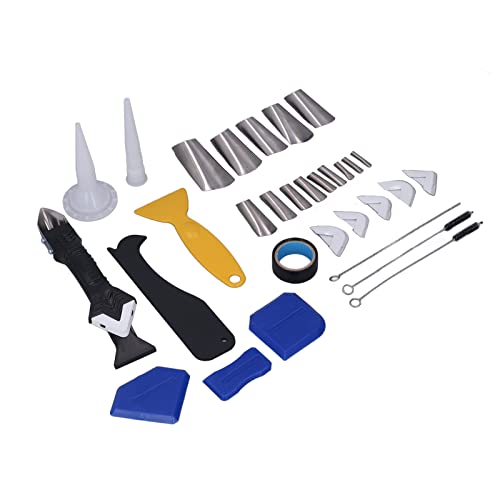 5 in 1 Silicone Caulking Tools Multifunctional Shovel Angle Scraper Silicone Sealant Finishing Tool Caulk Remover and Sealant Scraper Set