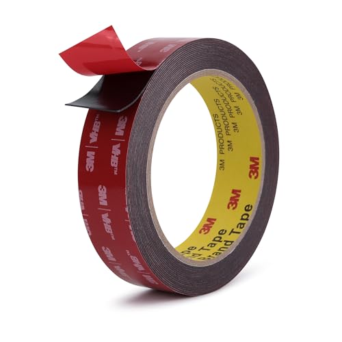 Double Sided Tape Heavy Duty Mounting Tape 1" x 18Ft Made of 3M 5925 Strong Adhesive Waterproof Foam Tape Perfect for Automotive Home Office Decor Indoor and Outdoor Walls - color: Black, size: 1" X 18ft