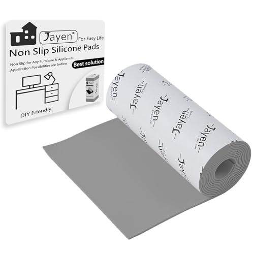 Non Slip Self Adhesive Silicone Cuttable Furniture Pads - 5x40 inch Versatile Non-Slip Silicone Pads for Variety of Objects, Appliances and Furniture - color: 5x40 Grey
