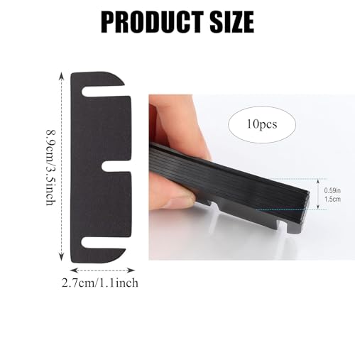 10 Pcs Door Hinge Shims,3.5 Inch Doors Hinge Shims Hinge Spacer for Repair Kit,Filling Gaps Align Prevents Air Leakage Sticking or Misaligned Doors,Can Be Trimmed,0.06 Inch Thick