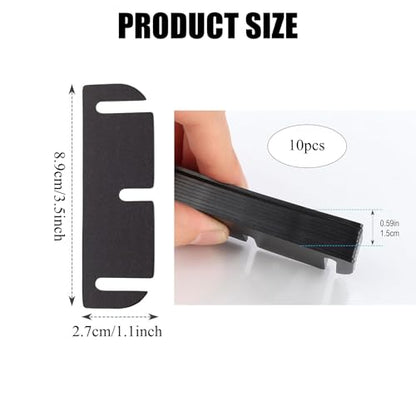 10 Pcs Door Hinge Shims,3.5 Inch Doors Hinge Shims Hinge Spacer for Repair Kit,Filling Gaps Align Prevents Air Leakage Sticking or Misaligned Doors,Can Be Trimmed,0.06 Inch Thick