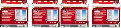 Frost King V76H Shrink Window Kit 84-Inch by 110-Inch, Clear (Pack of 2) - size: Pack of 4